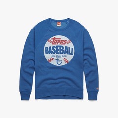 TOPPS BASEBALL THE REAL ONE - BLUE CREWNECK SWEATSHIRT